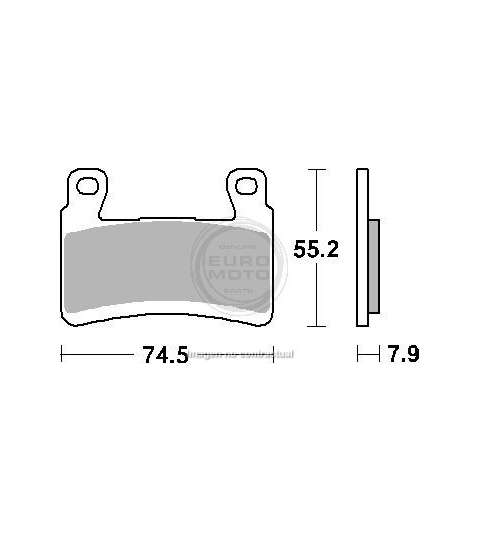 JUEGO PASTILLAS FRENO " SINTER " KAWASAKI ZX6R NINJA 636 13/15 - SBS - R: P894HS