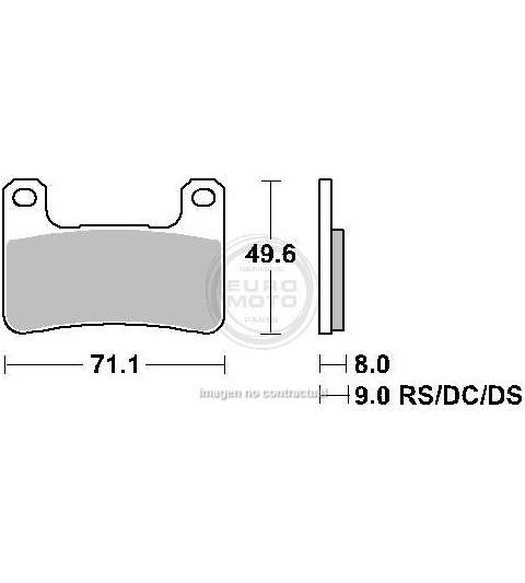 JUEGO PASTILLAS FRENO DELANTERAS " DUAL CARBONO " SUZUKI GSX R 600 06/07 - SBS - R: P806DC