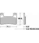 JUEGO PASTILLAS FRENO DELANTERAS " DUAL CARBONO " SUZUKI GSX R 600 06/07 SBS R: P806DC