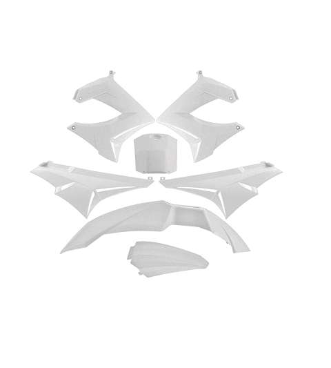 KIT DE CARENADOS DERBI SENDA DRD 02/05 X- RACE X-TREME 04/08 BLANCO ( 7 PIEZAS ) TNT R: 350001