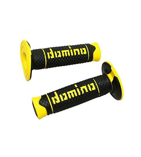 JUEGO DE PUÑOS CROSS DOMINO NEGRO/AMARILLO R: 331286C