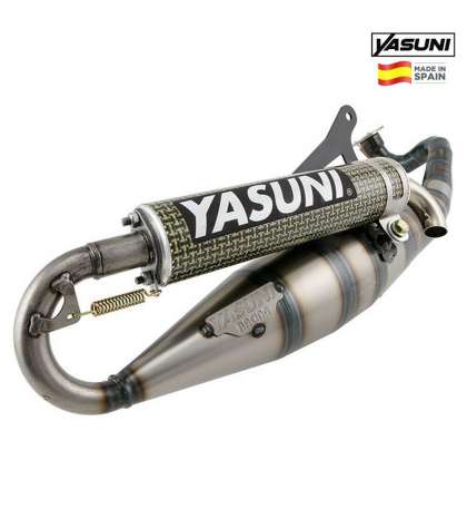 TUBO ESCAPE MINARELLI HORIZONTAL KEVLAR SCOOTER CARRERA 16/07 - YASUNI - R: TUB326CK