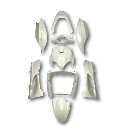 KIT COMPLETO DE CARENADOS 8 PIEZAS BLANCO YAMAHA JOG RR R: 366867