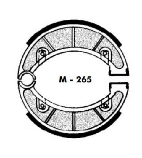 JUEGO ZAPATAS FRENO MONTESA COTA 49 / COTA 25 / PUCH MINICROSS 50 AGPA R: M265