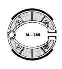JUEGO ZAPATAS FRENO MONTESA COTA 49 / COTA 25 / PUCH MINICROSS 50 AGPA R: M265