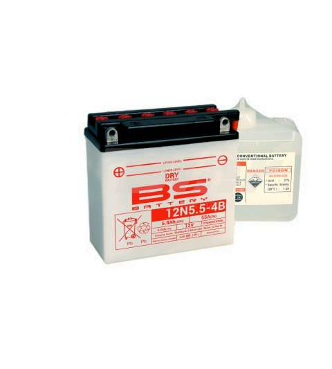 BATERÍA 12N5.5 4B ( MARCA BS ) R: 15232