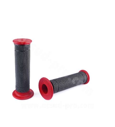 JUEGO DE PUÑOS MOTO NEGRO/ROJO - NOEND - R: 344222