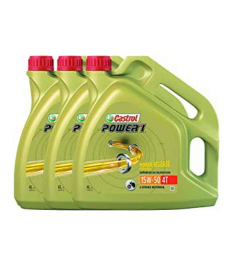 CAJA ( 4 UNIDADES ) ENVASE 4 LITROS CASTROL 15W 50 4 T. SEMI SINTÉTICO R: CAS15504L