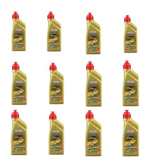 CAJA ( 12 UNIDADES ) CASTROL 10W. 50 100 % SINTÉTICO 4 TIEMPOS ENVASE 1 LITRO R: C10501L