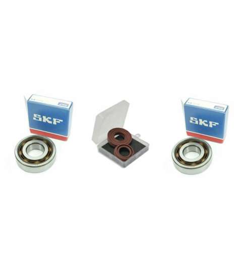 KIT ( 2 RODAMIENTOS + 2 RETENES VITON ) YAMAHA AEROX 50 / JOG RR 50 6204 TN9 C4 ( COMPETICIÓN ) RVAE