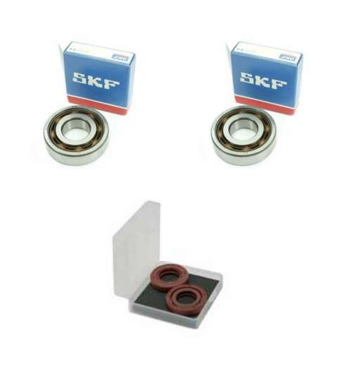 KIT DE RODAMIENTOS (6204 C4) + RETENES DE VITON DERBI SENDA / GPR / GILERA 50 SMT / RCR (MOTOR EURO 2 / EURO 3) SKF R: VDSK