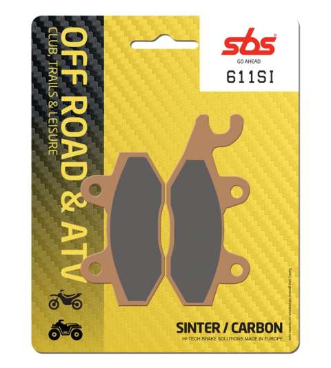 JUEGO PASTILLAS FRENO TRIUMP SPEED TRIPLE 1050 " SINTER " SBS R: P611SI