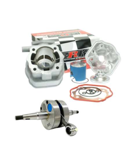 MAXI KIT DERBI E2 ( MOTOR DERBI MARCHAS HASTA 05 ) PISTÓN 50 MM CARRERA 45 CULATA + CULATIN BRK R: EQ 918 S / CIG 100R
