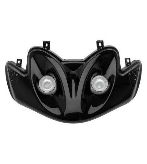 OPTICA DE FARO NEGRA CON LEDS INTERMITENTES ADAPATADOS YAMAHA JOG RR TNT R: 201375A