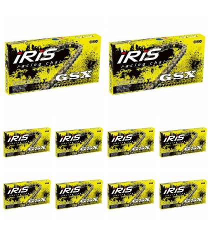 PACK ( 10 CADENAS ) 420 X 136 PASOS MODELO GSX / REFORZADA IRIS R: GSX42010