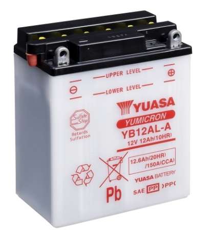 BATERIA YB12AL A ( SIN ACÍDO ) YUASA R: 0612400Y