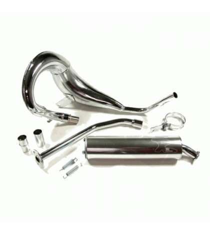 TUBO DE ESCAPE YAMAHA DT 50 BUFANDA / CROMADO TURBO KIT R: 10535C