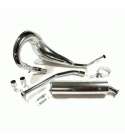 TUBO DE ESCAPE YAMAHA DT 50 BUFANDA / CROMADO ( NO HOMOLOGADO ) TURBO KIT R: 10535C