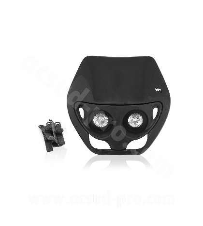 CARETA DE FARO CROSS NEGRA DOBLE ÓPTICA TNT R: 448198