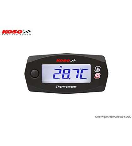 RELOJ DE TEMPERATURA KOSO MINI 4 RACE BLANCO/NEGRO (BATERIA INDEPENDIENTE) R: 61232