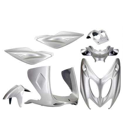 KIT PLASTICOS ( 7 PIEZAS ) YAMAHA AEROX GRIS TNT R: 366729