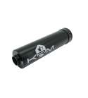 SILENCIADOR ESCAPE 90 / 110 C.C. ALUMINIO NEGRO KRM R: KR161F