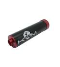 SILENCIADOR ESCAPE 90 / 110 CC. ALUMINIO ROJO KRM R: KR162F