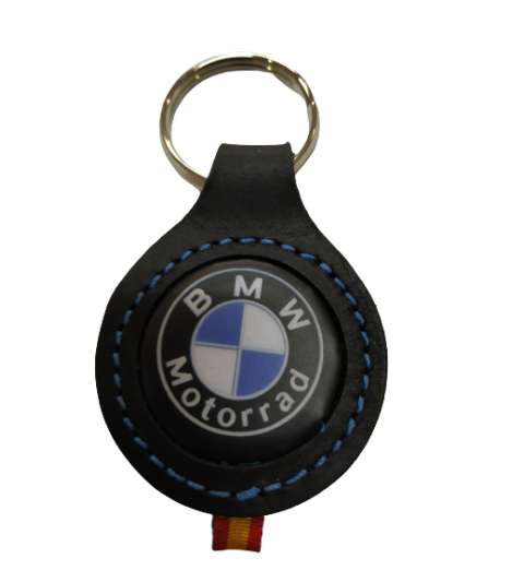 LLAVERO DE PIEL ( FABRICADO EN ESPAÑA ) LOGO BMW