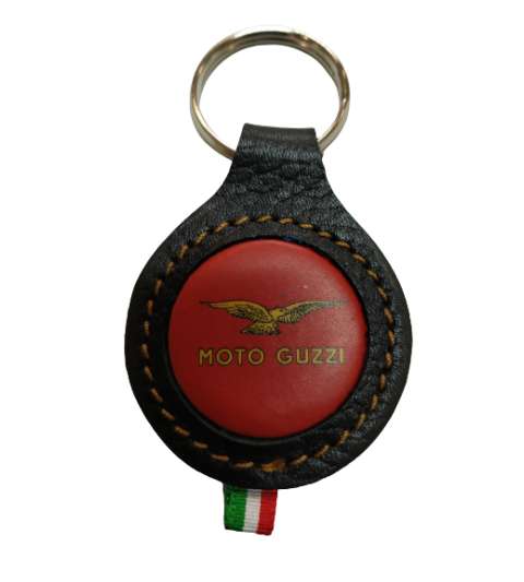 LLAVERO DE PIEL ( FABRICADO EN ESPAÑA ) LOGO MOTO GUZZI