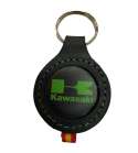 LLAVERO DE PIEL ( FABRICADO EN ESPAÑA ) LOGO KAWASAKI