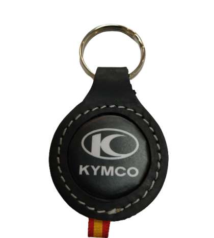 LLAVERO DE PIEL ( FABRICADO EN ESPAÑA ) LOGO KYMCO