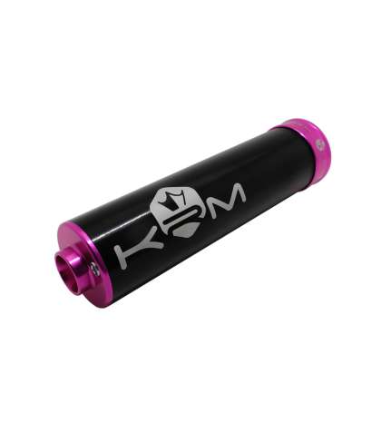 SILENCIADOR ESCAPE 90 / 100 ALUMINIO NEGRO ROSA KRM R: KR278F