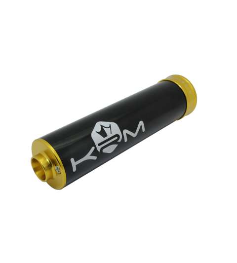 SILENCIADOR ESCAPE 90 / 100 ALUMINIO NEGRO ORO KRM R: KR266F