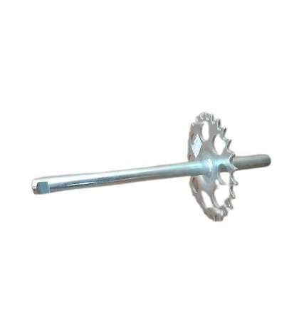 PLATO PEDALIER VESPINO CON EJE SC 26 Z. 254 X 16 MM. PARA CHAVETA R: 879