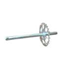 PLATO PEDALIER VESPINO CON EJE 28 Z. 254 X 16 MM. PARA CHAVETA R: 879