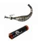 TUBO ESCAPE COMPLETO MINARELLI AM 6 90 / 110 C.C. ALUMINIO NARANJA KRM R: EKRKAN