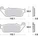JUEGO PASTILLAS " SINTER " HONDA FORZA 250 / SILVER WING 400 SBS R: P184MS