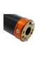 SILENCIADOR 70/90 C.C. ALUMINIO NEGRO NARANJA KRM R: KR361F