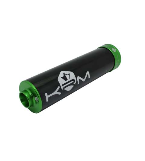 SILENCIADOR ESCAPE 70 /90 C.C. ALUMINIO NEGRO VERDE KRM R: KR260F