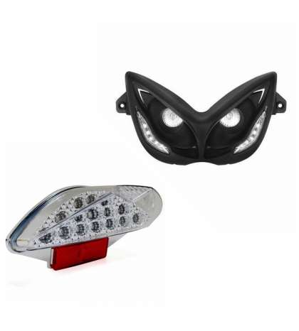 KIT FARO NEGRO + PILOTO LED YAMAHA AEROX 50 TNT R: KAN
