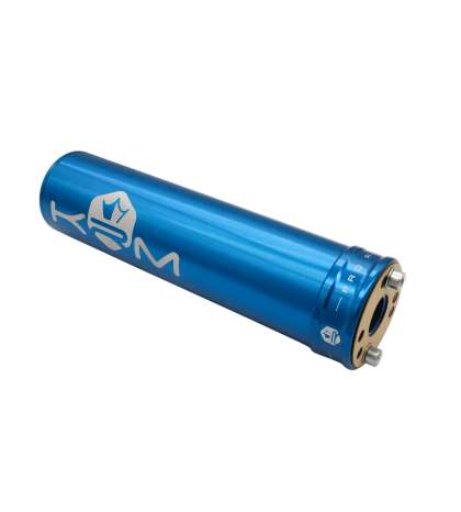 SILENCIADOR ESCAPE 90 / 110 C.C. ALUMINIO AZUL KRM R: KR206F