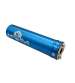 SILENCIADOR ESCAPE 70 / 90 C.C. ALUMINIO AZUL KRM R: KR455F