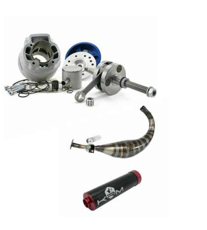 PACK EQUIPO + CIGUEÑAL AEROX 100 C.C. 2 FAST + ESCAPE KRM 100 CC. R: IST100