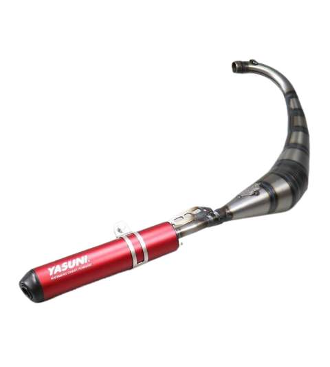 TUBO ESCAPE MINARELLI AM 6 / DERBI SENDA 50 E2 / E3 COLA ROJA YASUNI R: TUB810R