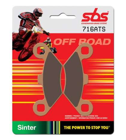 JUEGO PASTILLAS POLARIS TRAIL BOSS 325 " SINTER " SBS R: P716ATS