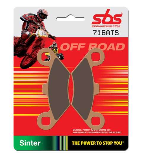 JUEGO PASTILLAS POLARIS TRAIL BOSS 325 " SINTER " SBS R: P716ATS