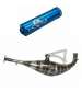 ESCAPE COMPLETO MINARELLI SCOOTER 90/100 C.C. SOPORTE BIDALOT AZUL KRM R: M100