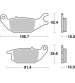 JUEGO PASTILLAS YAMAHA TRICITY 125 - SBS - R_ P225HF