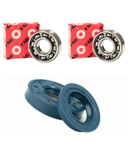 KIT COJINETES Y RETENES PARA CIGÜEÑAL FAG 6204 C3 MINARELLI SCOOTERS, CHINA 2T ( CPI/KEEWAY/GENERIC ) R: KRRWE