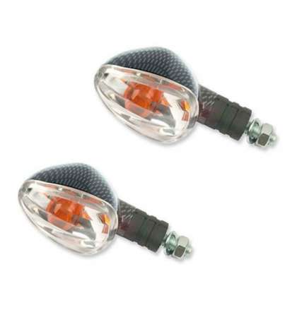 JUEGO INTERMITENTES BRAZO CORTO CARBONO CRISTAL TRANSPARENTE R: 4589